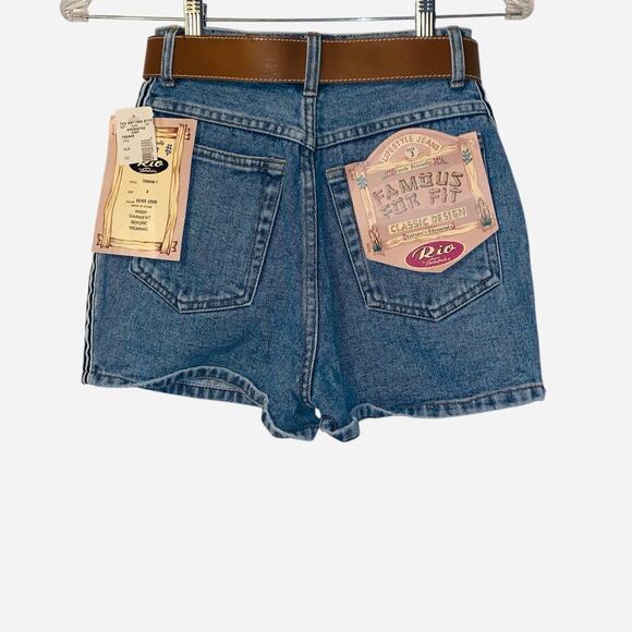 Vintage Rio High Waist Jean Shorts sz 3 NWT - Picture 6 of 8